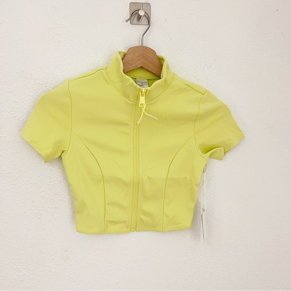 NWT Good American Key Lime New Good Compression Swim Shirt, Size Extra Small (1) - Picture 2 of 11